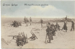 Armée Belge   *  Mitrailleuses En Position   (Armée - Leger - Militair ) - Guerre 1914-18