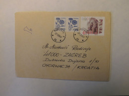 POLAND COVER TO CROATIA - Other & Unclassified