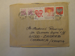 POLAND COVER TO CROATIA - Other & Unclassified