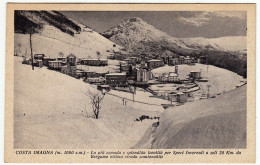 COSTA IMAGNA - ...SPORT INVERNALI ... - BERGAMO - 1940 - Vedi Retro - Formato Piccolo - Bergamo