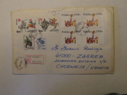 POLAND REGISTERED COVER TO CROATIA 1991 - Other & Unclassified
