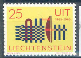 Liechtenstein 1965 U.I.T. Telecommunication MNH ** - Nuevos