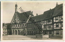 Forchheim - Rathaus - Kriegerbrunnen-Denkmal - Foto-Ansichtskarte - Verlag Ludwig Riffelmacher Fürth - Forchheim