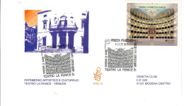 ITALIA 2013 TEATRO LA FENICE FDC VENETIA VARIETA' NON DENTELLATO VALORE CATALOGO € 300.00 - FDC