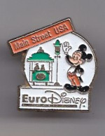 Pin's Euro Disney Mickey Main Stret USA  Réf 1989 - Disney
