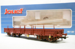 Jouef - Wagon Plat à Ranchers Remms SNCF ép. V Réf. HJ6057 BO HO 1/87 - Wagons Marchandises