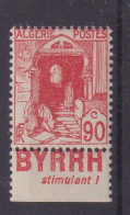ALGERIE : N° 137Aa **. AVEC BANDE DE PUB . " BYRRH STIMULANT " . LUXE . SIGNE . 1938/41 - Unused Stamps