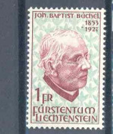 Liechtenstein 1967 Johann-Baptist Büchel Poet/priest MNH ** - Unused Stamps