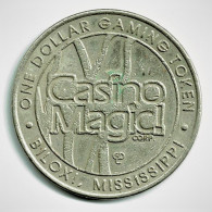 ETATS UNIS / JETON DE CASINO / CASINO MAGIC / 1 DOLLAR / BILOXI MISSISSIPI / 37.2 Mm / 21.19 G - Casino