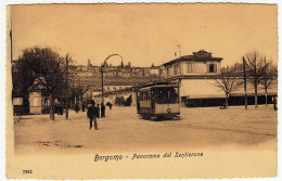 BERGAMO - PANORAMA DAL SENTIERONE - 1909 - TRAM - Vedi Retro - Formato Piccolo - Bergamo