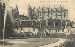 Postcard France Loches Le Chateau Jardin Public - Loches