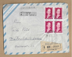 Los Vom 16.05 Briefumschlag Aus Argentinien Nach Stockach 1955 - Lettres & Documents