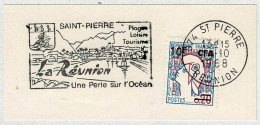 Frankreich / France 1968, Flaggenstempel St. Pierre Réunion - Sonstige & Ohne Zuordnung