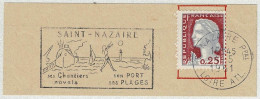 Frankreich / France 1961, Flaggenstempel Saint-Nazaire, Chantiers Navals / Schiffswerften - Maritime