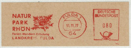 Deutsche Bundespost 1977, Freistempel / EMA / Meterstamp Fulda, Naturpark Rhön, Ferien, Wandern, Erholung - Otros & Sin Clasificación