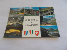 AOSTA E TRAFORI ( ITALIA  ITALIE ) TRAFORO DEL MONT BIANCO MULTIVUES FRANCE ITALIE SUISSE - Aosta