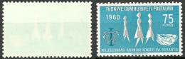 Turkey; 1960 16th Women's International Council Meeting 75 K. "Abklatsch  Print" - Neufs