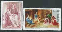 Italia , Italy, Italie, Italien 1978; Natale, Christmas, Noël. Pitture Del Giorgione, Painting. Serie Completa . - Weihnachten