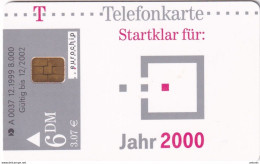 GERMANY - Startklar Für Jahr 2000(A 0037), Tirage 8000, 12/99, Mint - A + AD-Serie : Pubblicitarie Della Telecom Tedesca AG