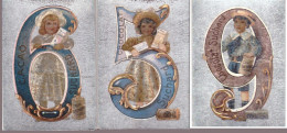 3 CARTOLINE CHOCOLAT SUCHERD ELOTO Su Fondo Argento V222 - Werbepostkarten