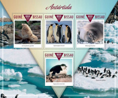 ( 250 07) - 2015- GUINEA BISSAU - ANTARTICA FAUNA                 4V  MNH** - Otros & Sin Clasificación