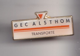 Pin's GEC Alsthom Transporte Réf 6843 - Transportation