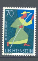 Liechtenstein 1967-71 Saint Fridolin (Rugell) ** MNH - Christentum