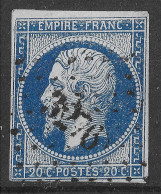 Lot N°53 N°14, Oblitéré PC 3276 ST SEINE(20) Indice 6 - 1853-1860 Napoleon III