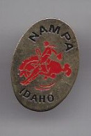 Pin's Nampa Idaho Cheval  Rodéo Réf 4978 - Villes