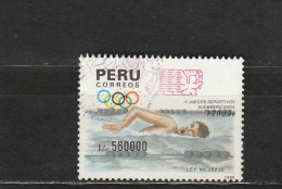 Pérou YT 945 Obl : Natation - 1991 - Nuoto