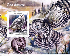 ( 250 16) - 2018- CENTRAL AFRICAN - OWLS                1V  MNH** - Eulenvögel