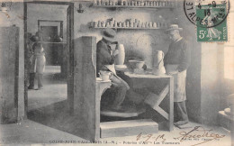 GOLFE-JUAN-VALLAURIS (Alpes-Maritimes) - Poterie D'Art - Les Tourneurs - Voyagé 1913 (2 Scans) - Vallauris