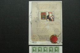 Postfrisse Zegelblok++MAGNA CARTA++met Postzegelstrook Zegels++880++ - Sammlungen