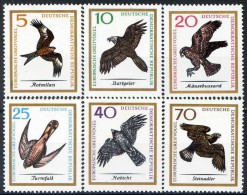 REPUBLICA DEMOCRATICA ALEMANA - DDR 1965 - AVES - PAJAROS DE PRESA - YVERT 846/851** - Unused Stamps
