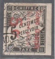 CONGO - N°8 Obl (1892) Timbres-taxe Surchargés : 5c Sur 5c Noir - Signé Calves - Usati