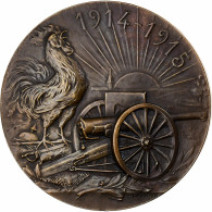 France, Médaille, Aux Armes Citoyens, 1914-1915, Bronze, Lasserre, SUP - Sonstige & Ohne Zuordnung