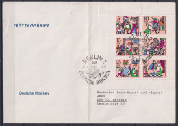 DDR 1323-1328 Gestempelt Als FDC, Kleinbogen Märchen #NF832 - Andere & Zonder Classificatie