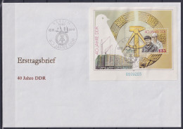 DDR Block 100 Gestempelt Als FDC, 40 Jahre DDR #NF823 - Autres & Non Classés