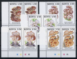 Kenia Paare 486-490 Postfrisch Pilze #JQ979 - Kenya (1963-...)