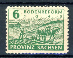 SBZ Provinz Sachsen 85 Ya A Postfrisch Geprüft Schulz #HE698 - Autres & Non Classés