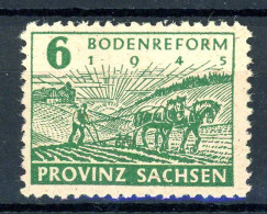 SBZ Provinz Sachsen 85 Ya A Postfrisch Geprüft Schulz #HE698 - Sonstige & Ohne Zuordnung