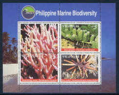 Philippinen Block 146 Postfrisch Korallen #HB303 - Filippine