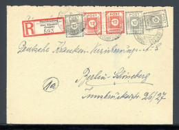 SBZ Ost-Sachsen 60 B U.a. Auf R-Brief, Geprüft Jasch Mischfrankatur #JM580 - Other & Unclassified