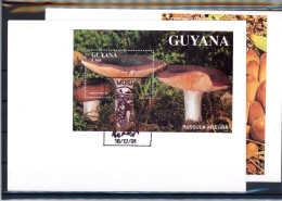 Guyana 3680-3684, Block 142-143 Pilze Ersttagesbrief/FDC #JR628 - Guiana (1966-...)