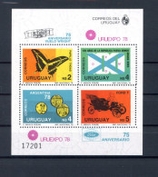 Uruguay Block 40 Postfrisch Briefmarkenausstellung #JQ894 - Autres & Non Classés