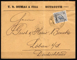 Österreich Levante 23 C Auf Brief Von Beirut Nach Löbau 1899 #NF815 - Levante-Marken