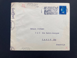 LETTRE Pour La FRANCE TP 12 1/2c OBL.MEC.2 V 1941 AMSTERDAM + CENSURE - Poststempel