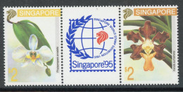 Singapur 695-96 Postfrisch Orchideen #HE755 - Singapur (1959-...)