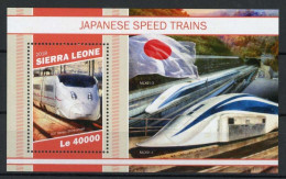 Sierra Leone Block 1622 Postfrisch Eisenbahn, Shinkansen #HE922 - Sierra Leona (1961-...)