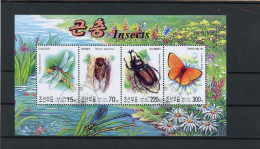 Korea Nord Block 548 Gestempelt Schmetterling #JU239 - Corea (...-1945)